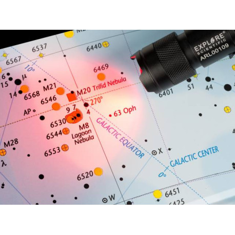 Explore Scientific Astro R-Lite LED lommelygte m/rødt lys Explore Scientific Astro R-Lite LED lommelygte m/rødt lys