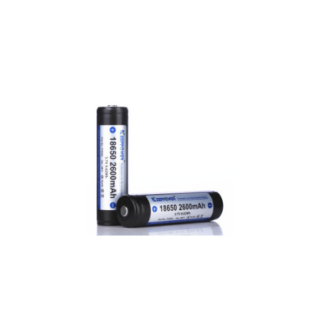 2 PACK 18650 KeepPower 2600mAh Protected Li-Ion batteri 3,7V 2 PACK 18650 KeepPower 2600mAh Protected Li-Ion batteri 3,7V