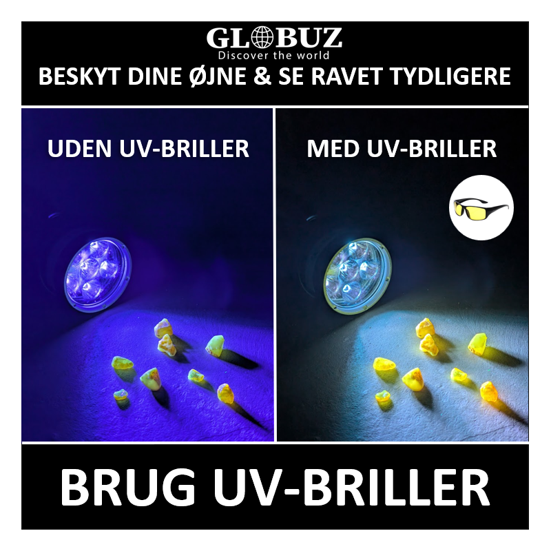 UV beskyttelsesbrille 100% beskyttende op til 400 nanometer UV beskyttelsesbrille 100% beskyttende op til 400 nanometer