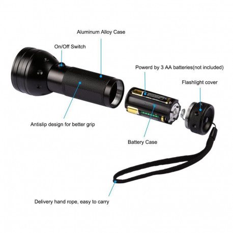Ravlygte Amber Light Original 51uv dioder Ravlygte Amber Light Original 51uv dioder